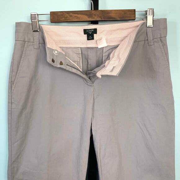 J. Crew City Fit Wide Leg Chino Pants Size 8 Short - Picture 4 of 8